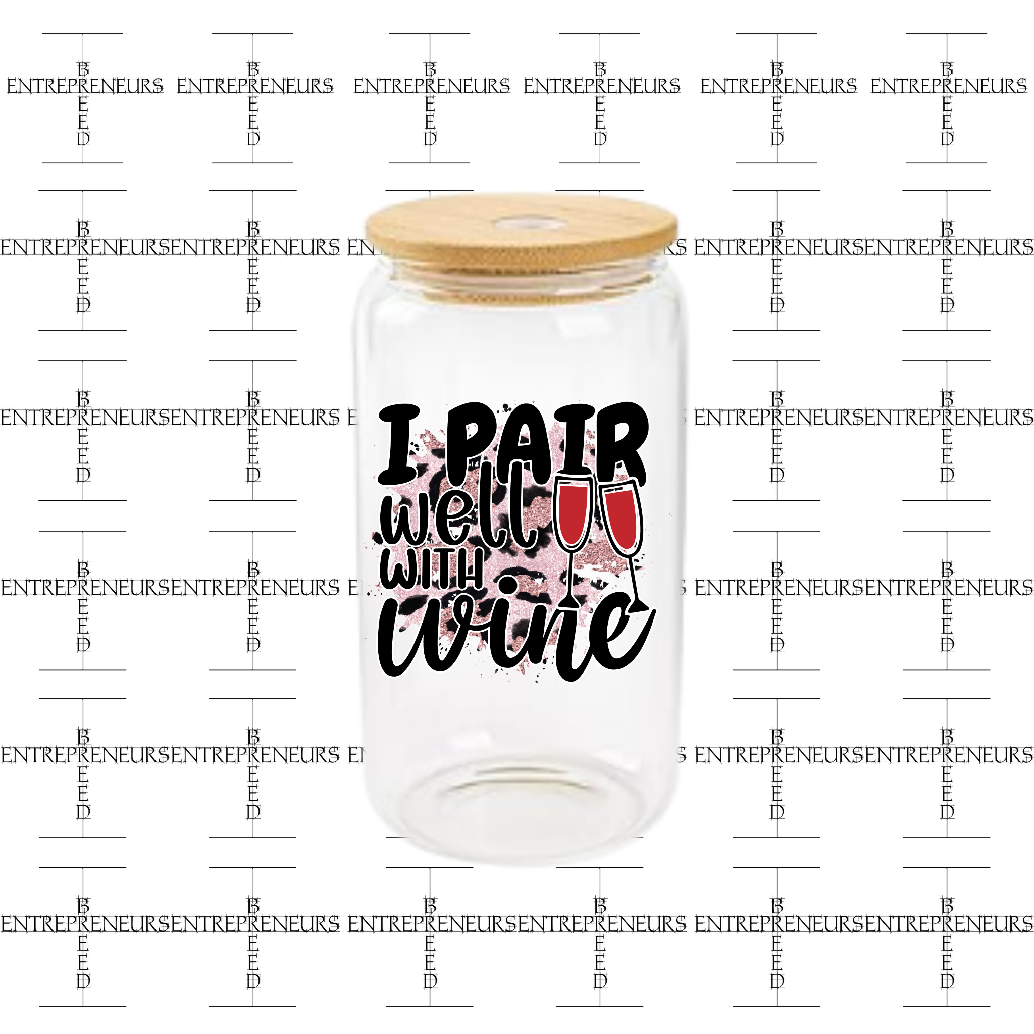 I Pair Well 16oz Glass Jar