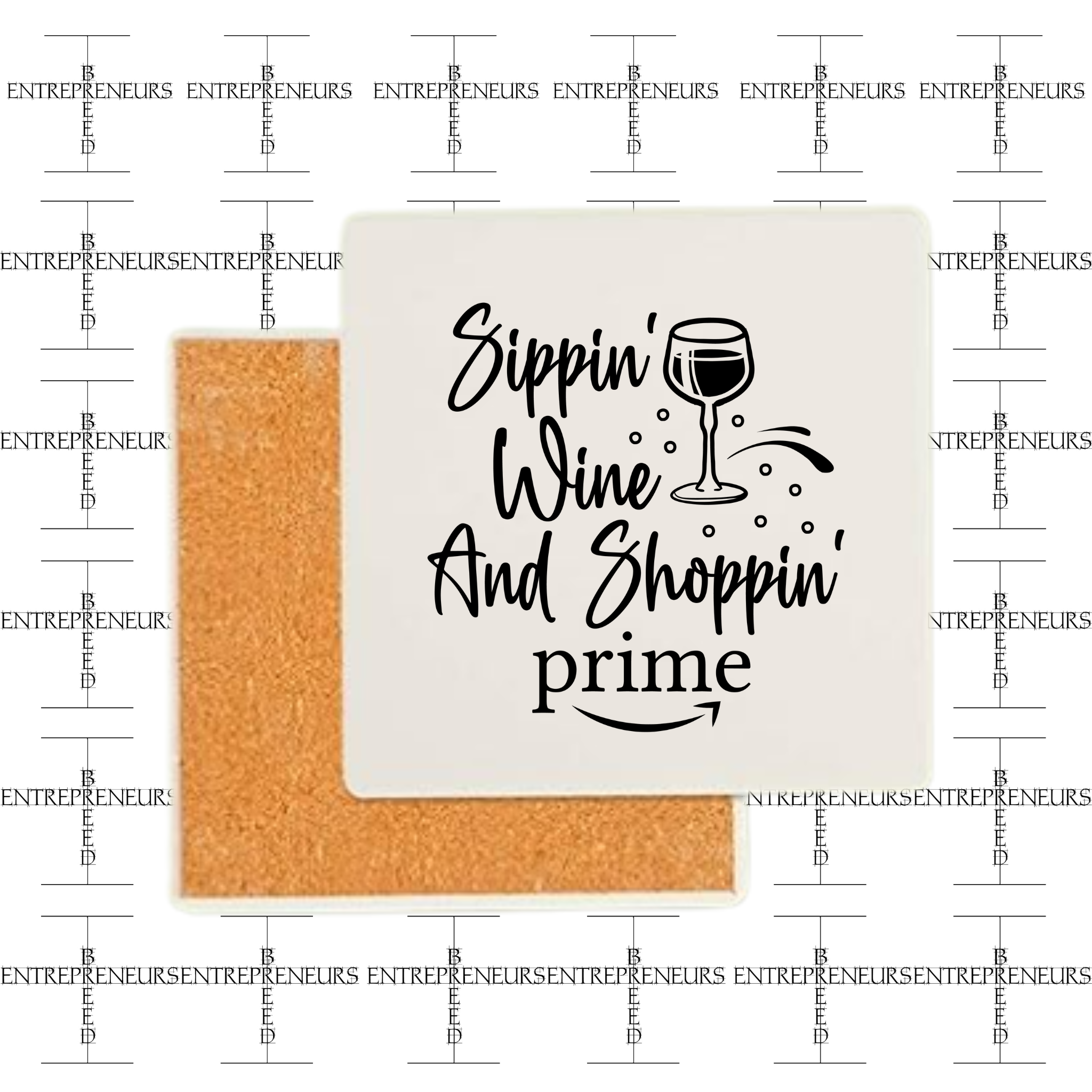 Sippin & Shopping Coaster